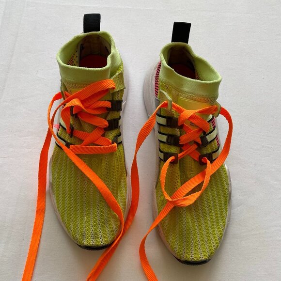 Men's Adidas EQT Support Mid ADV Yellow Sneakers size 8.5 - Picture 3 of 13